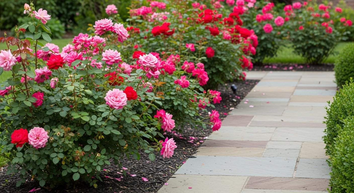 13 Front Yard Garden Ideas with Rose Bushes Full of Charm