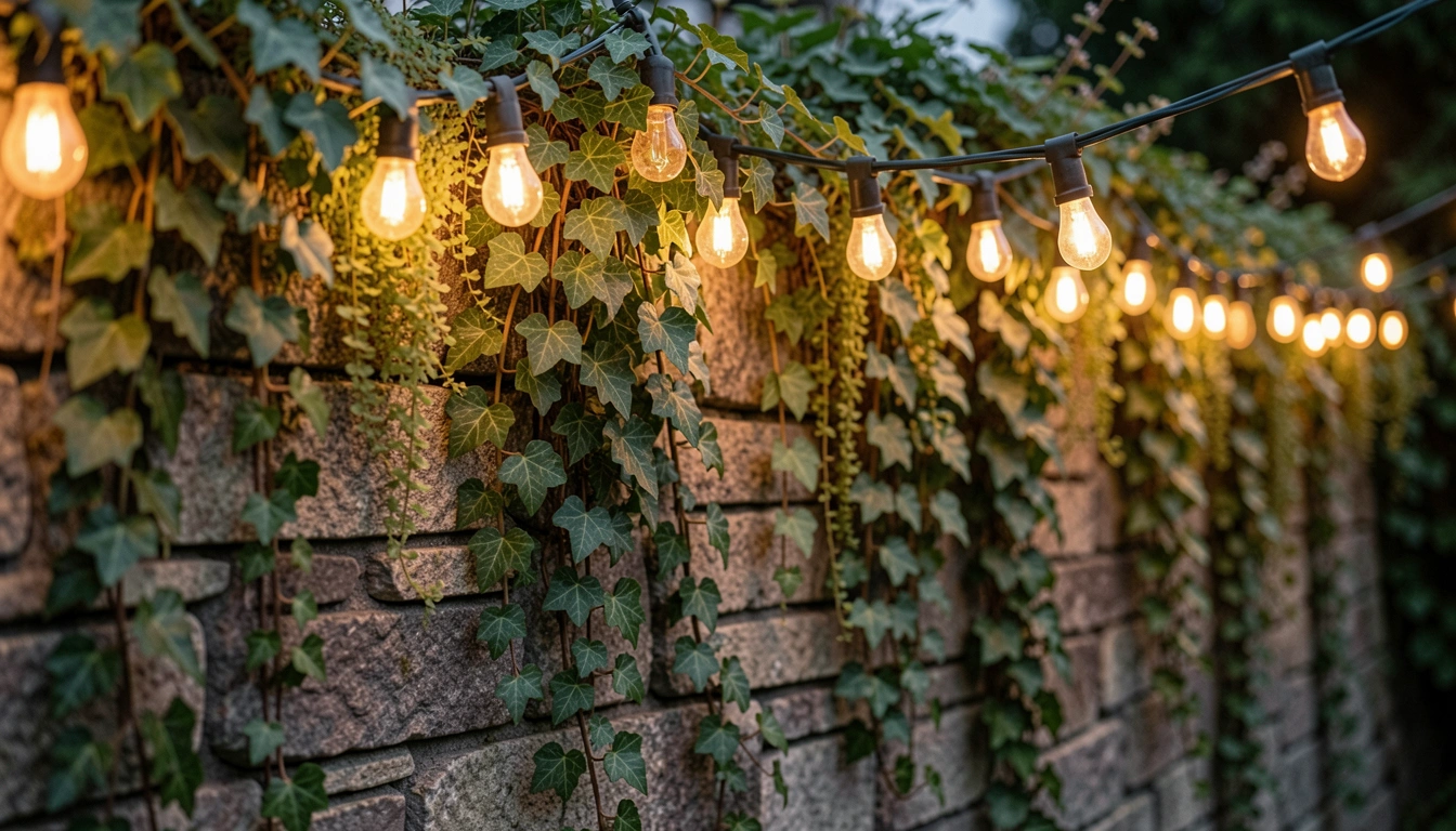 10 Garden Wall Designs with Lights That Glow