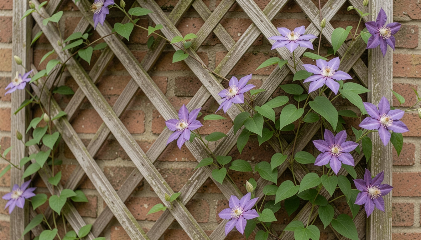 21 Garden Wall Trellis Designs for Climbing Plants