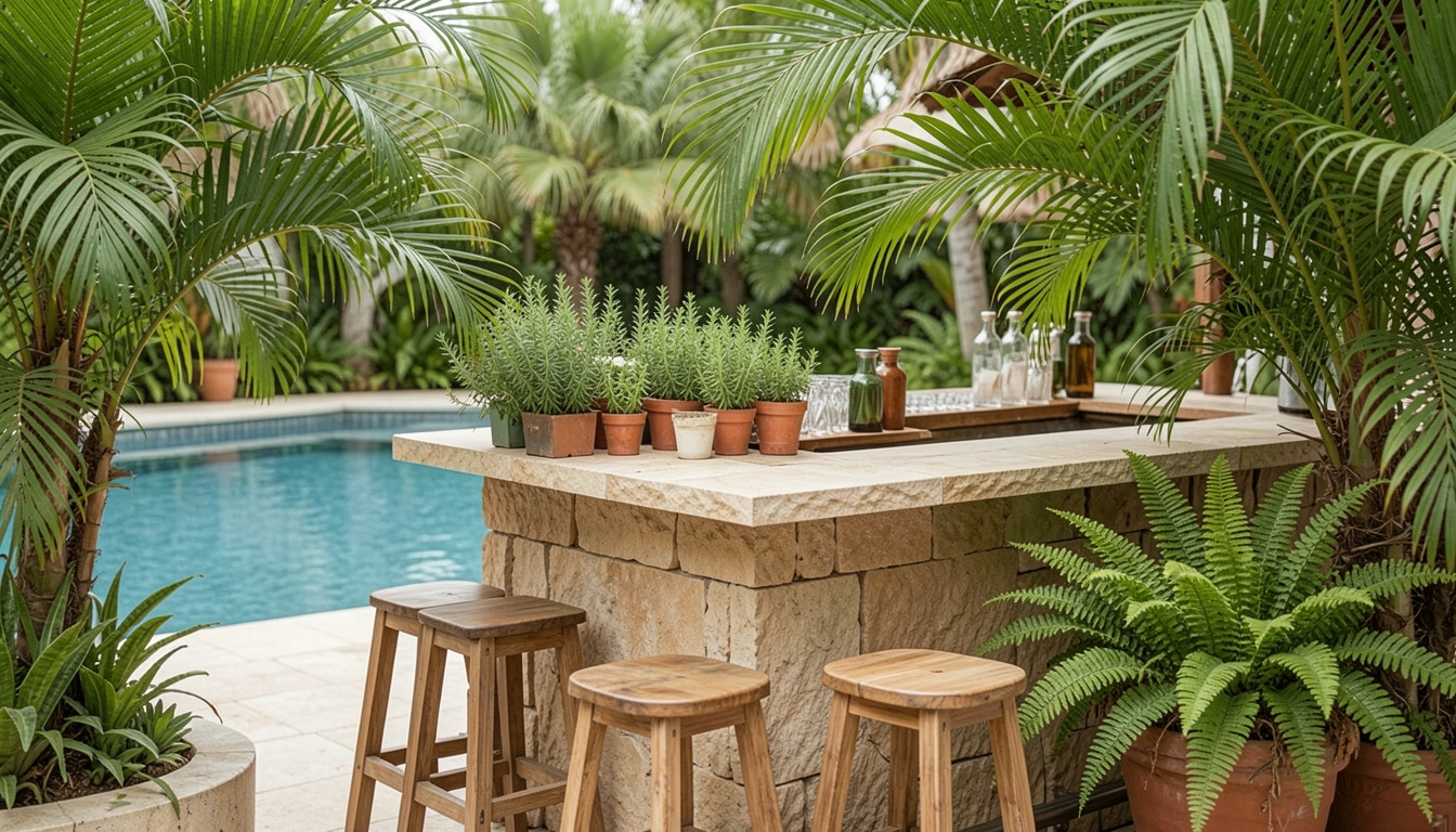 13 Garden Pool Bar Ideas for Resort Style