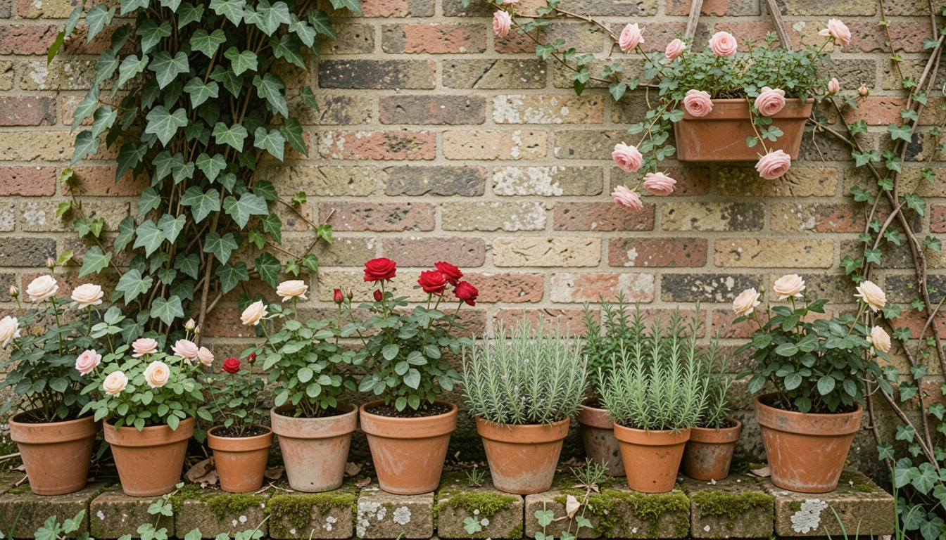 15 Cottage Brick Wall Garden Ideas with Rustic Style